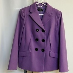 Jones New York women's jacket wool purple size 12